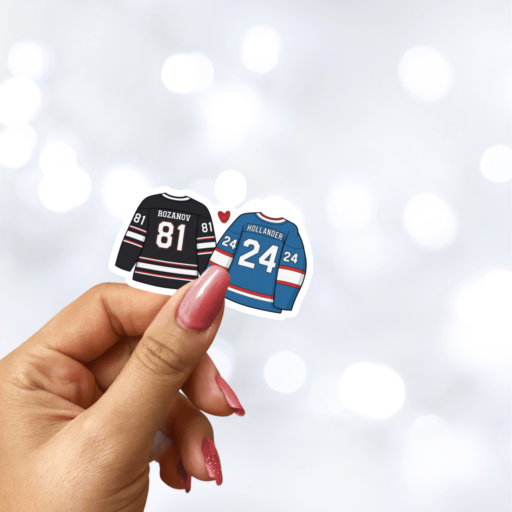 Hockey Romance Heated Rivals Inspired Matte Sticker