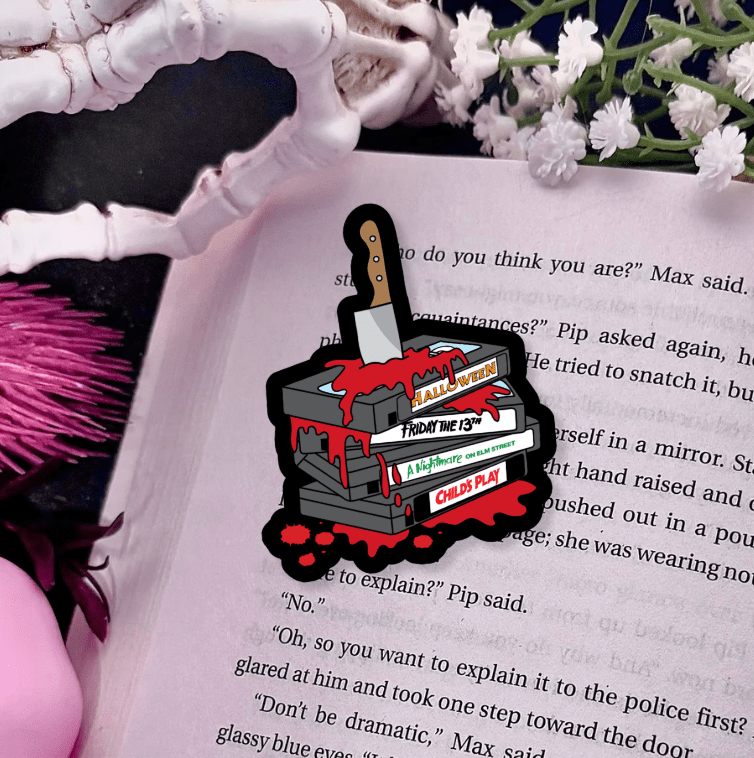 Slasher Films Matte Vinyl Sticker – Durable Waterproof Bookish Decal